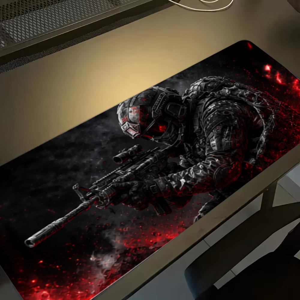 Desk Setup Gaming Pc - Mouse Pads Gamer Soldado: Tapete de