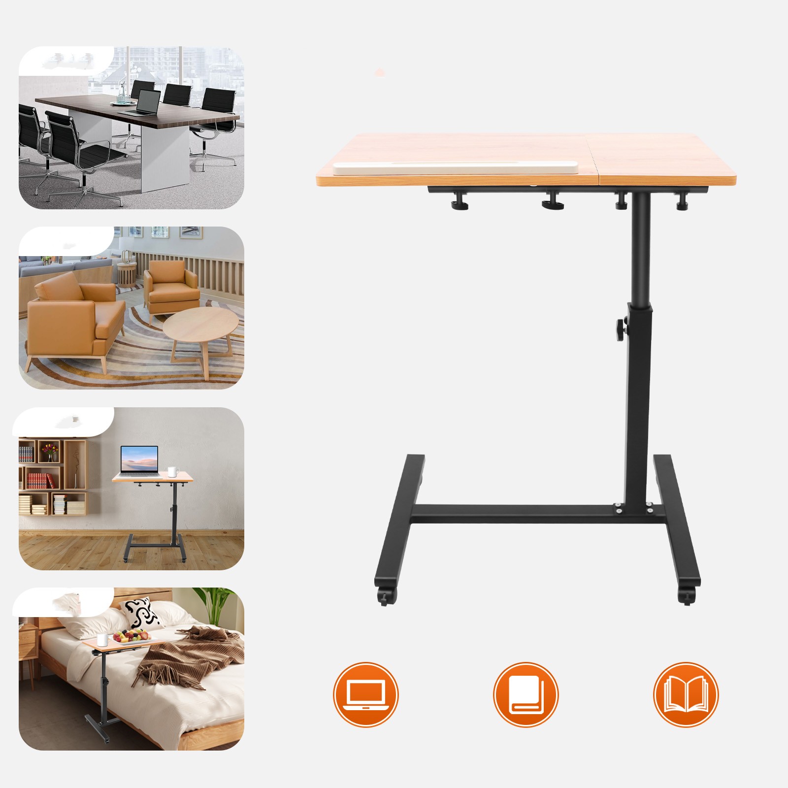 Desk Setup Pc - Mesa para laptop móvel ajustável 360