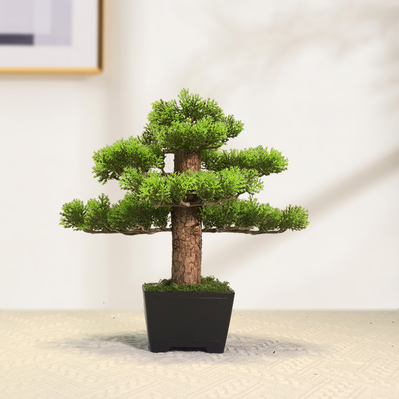 Desk Setup Plants - Bonsai de plantas artificiais, árvores simuladas,
