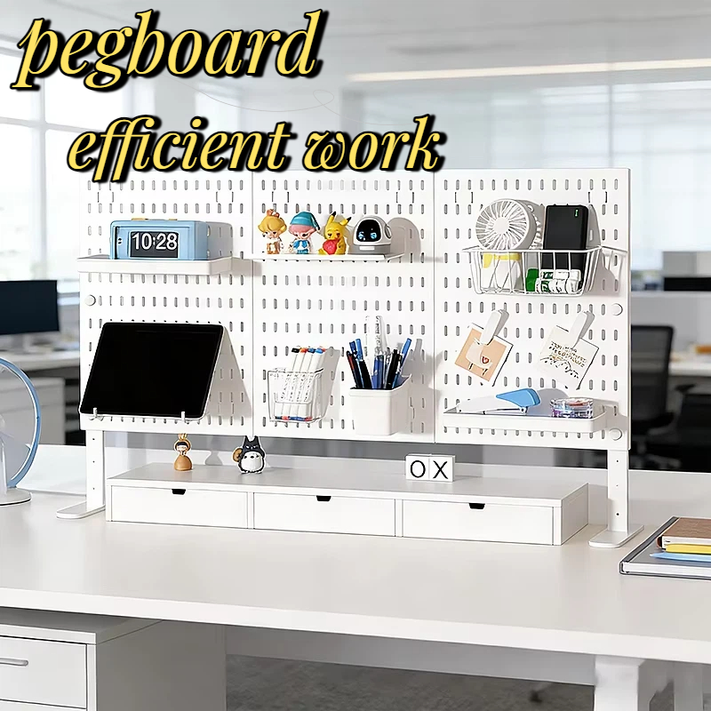 Desk Setup Table - Painel perfurado de PP 30x30cm para