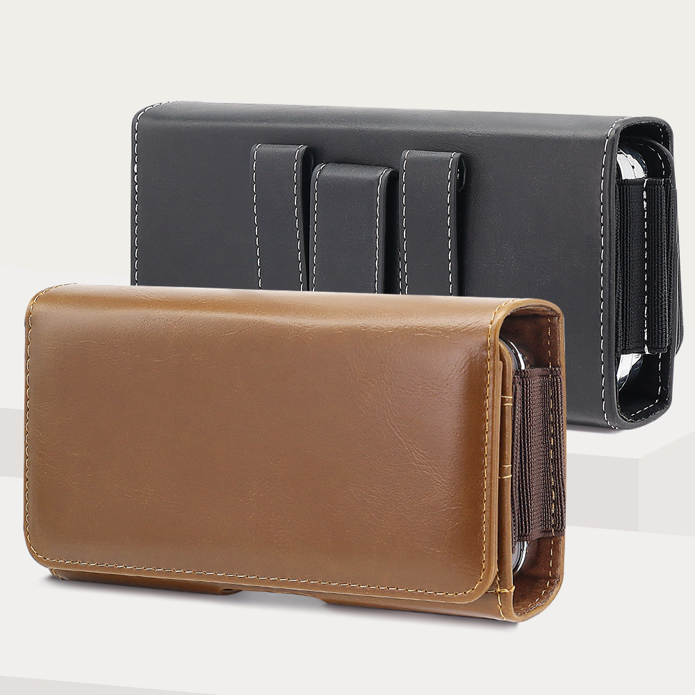 Dual Phone Holder - Bolsa de telefone de couro PU