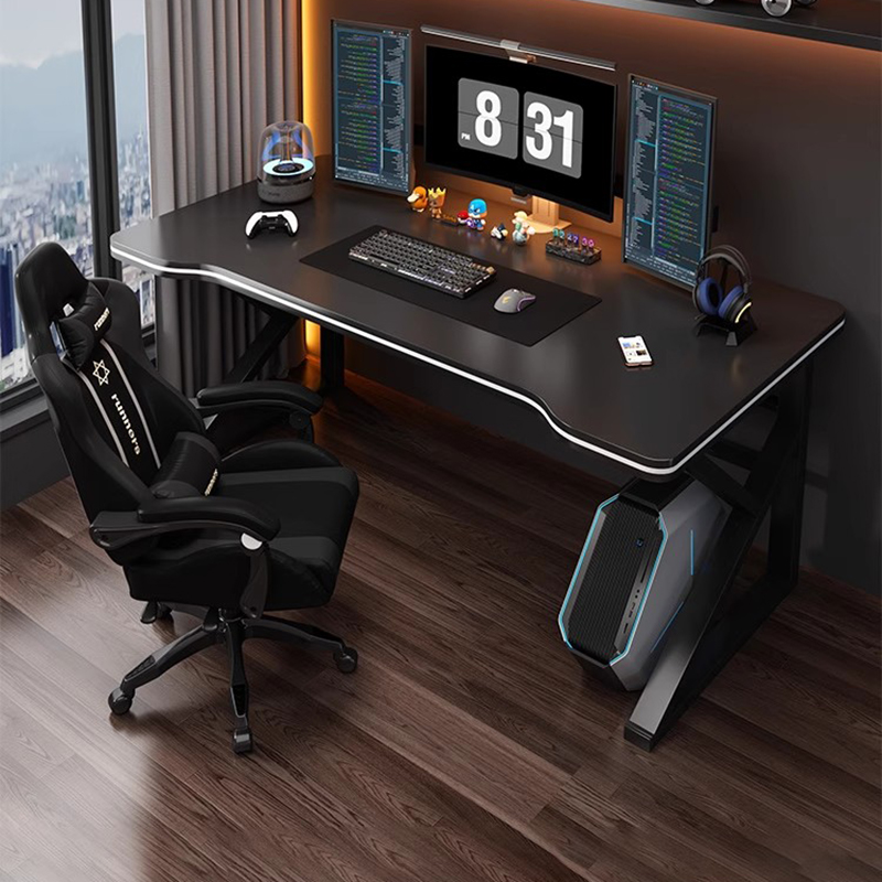Desk Setup Oak - Mesa de rolo para jogos, mesa