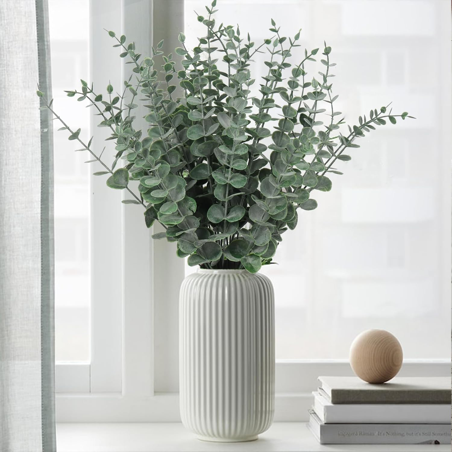 Desk Setup Plants - 10/20 pçs plantas artificiais folhas de