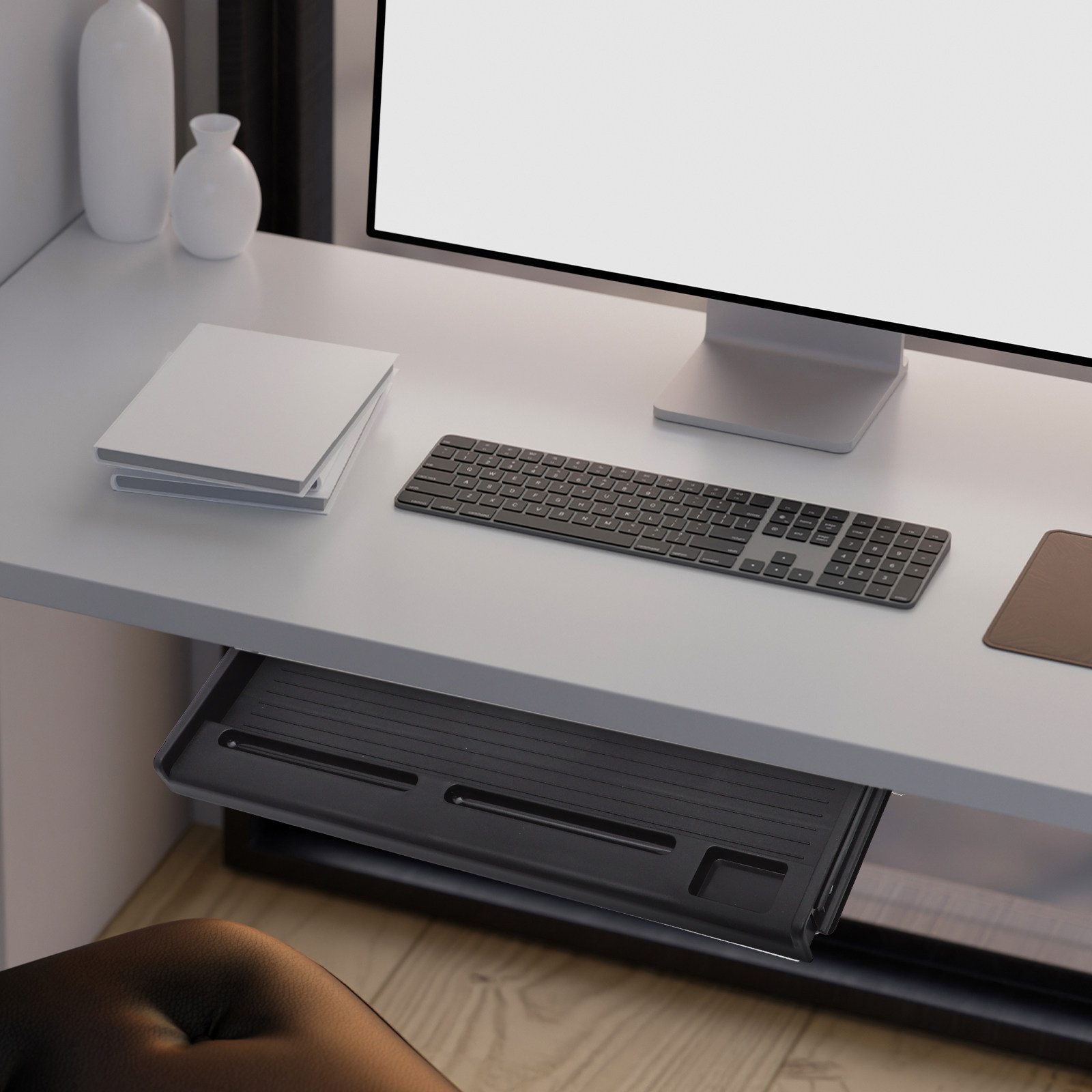 Desk Setup Office - 1 Conjunto de Bandeja Deslizante para