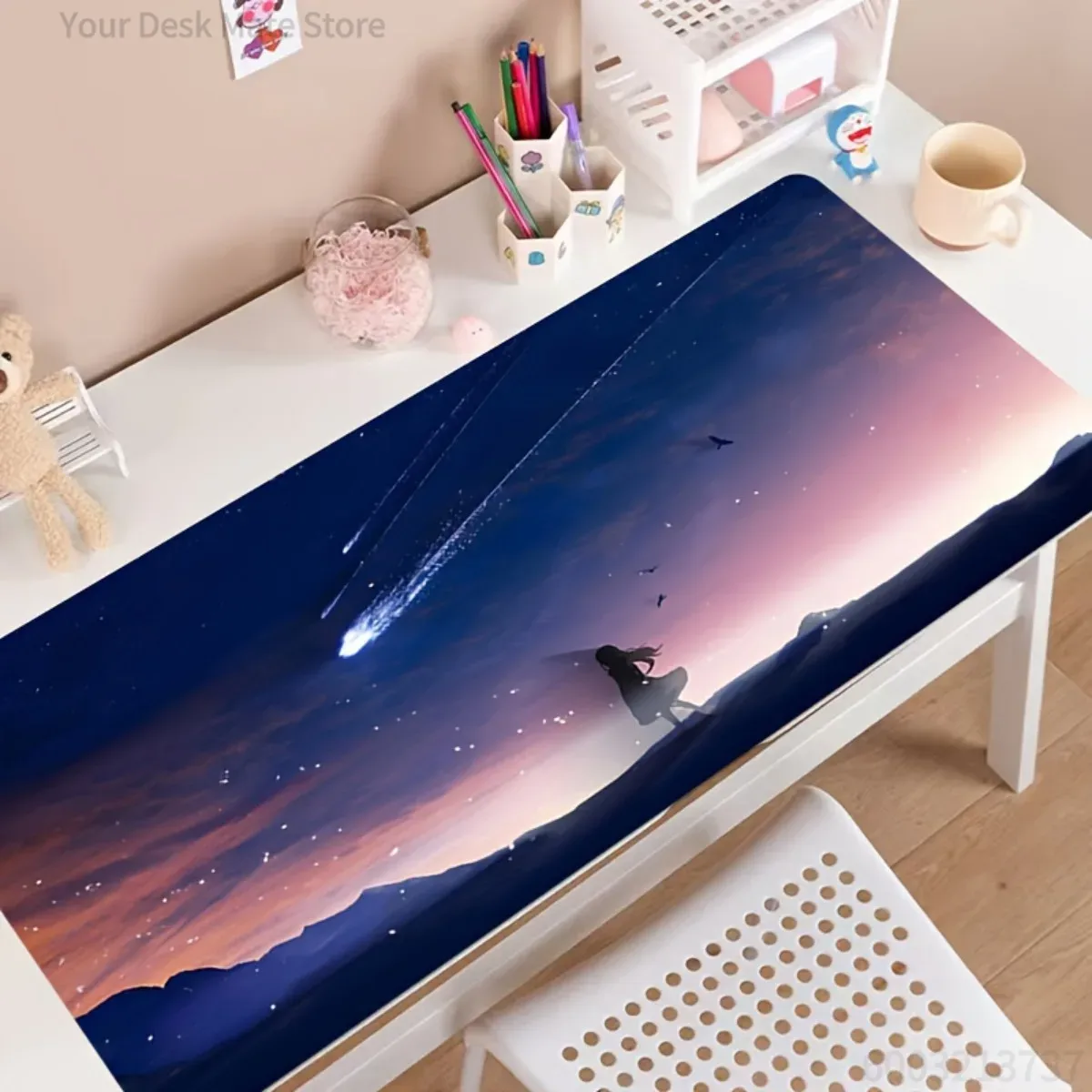 Desk Setup Gaming Pc - Tapete de Mesa Multiuso de Borracha