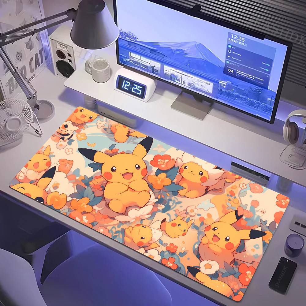 Desk Setup Gaming Pc - Mouse Pad Grande para Jogos Pokemon,