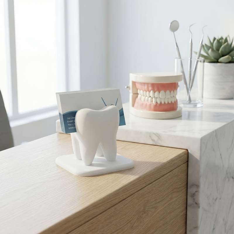 Desk Setup Table - Suporte para Cartões de Visita em