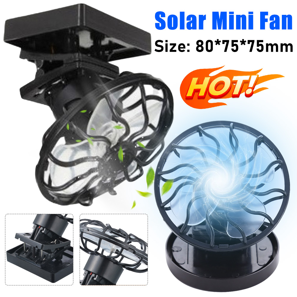 Desk Setup Gear - Energia solar mini clipe ventilador de