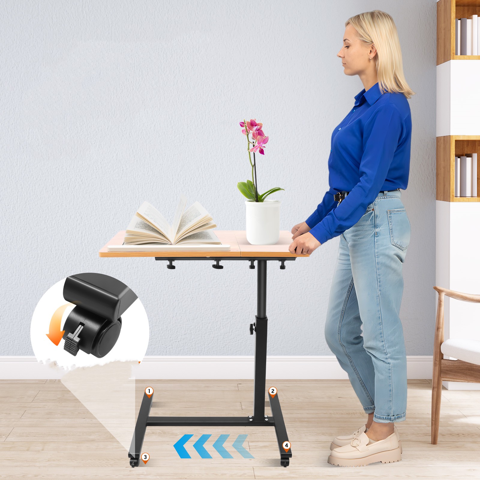 Mesa para laptop móvel ajustáv - Desk Setup Pc avaliação e preço