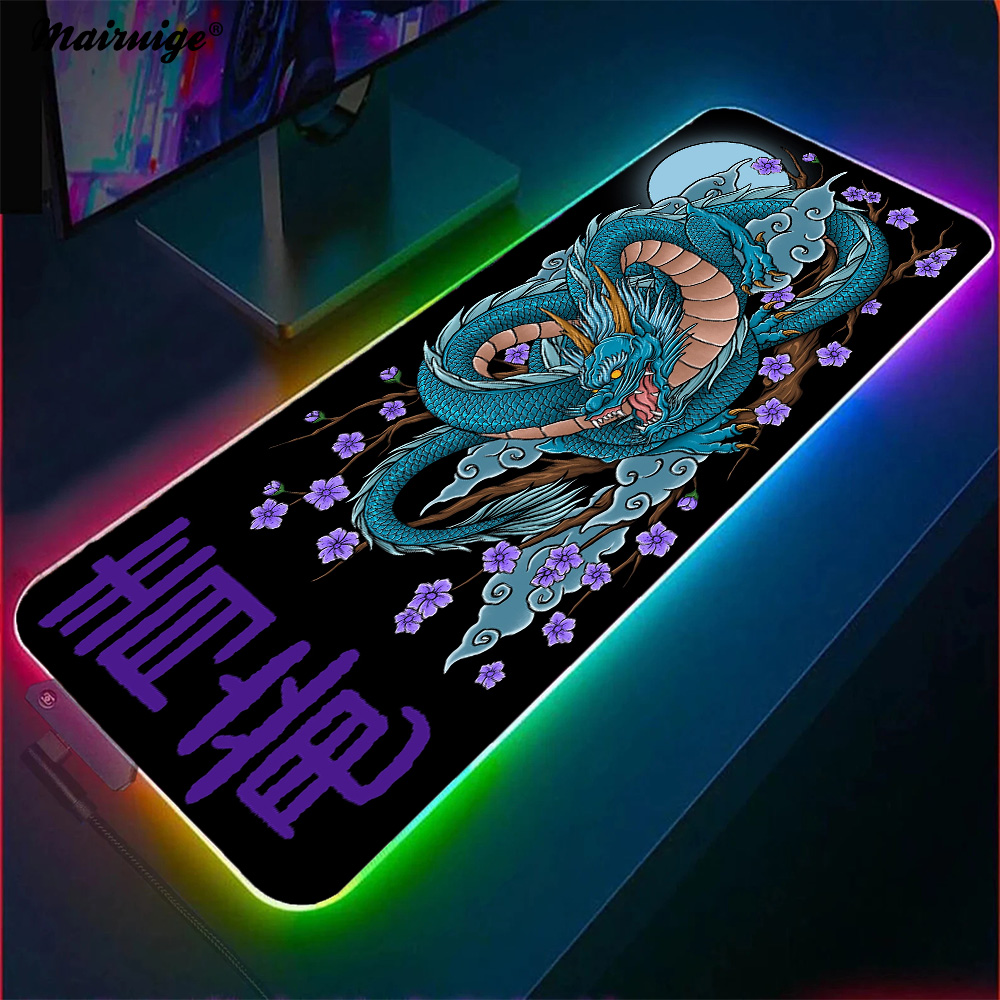 Black Dragon Gaming Mouse Pad, - Desk Setup Gadgets avaliação e preço