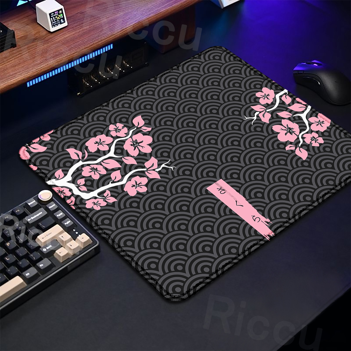 Roxo sakura almofada de mesa g - Desk Setup Pink avaliação e preço