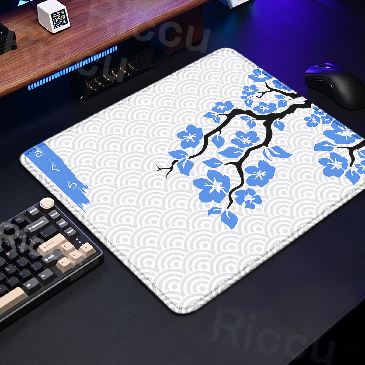 Roxo sakura almofada de mesa g - Desk Setup Pink avaliação e preço