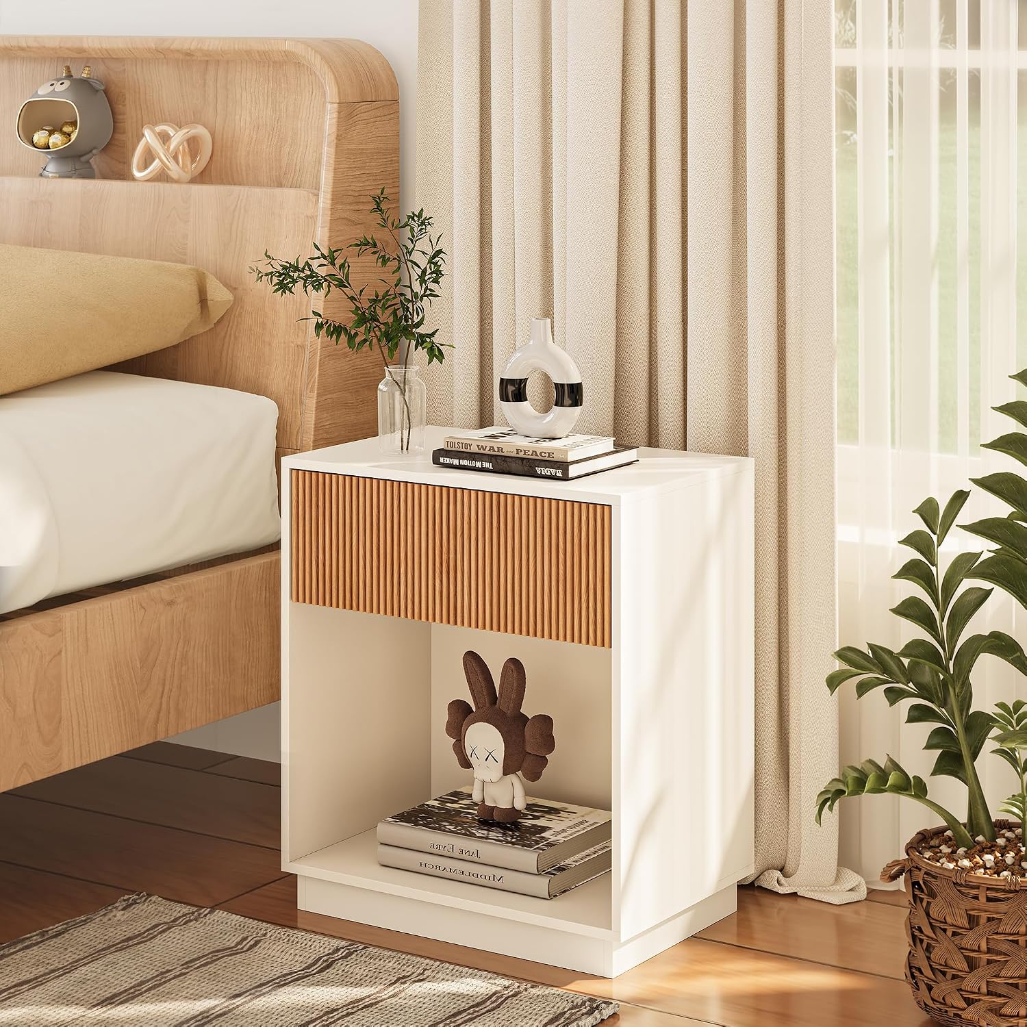 Conjunto de 2 Mesas de Cabecei - Desk Setup White avaliação e preço