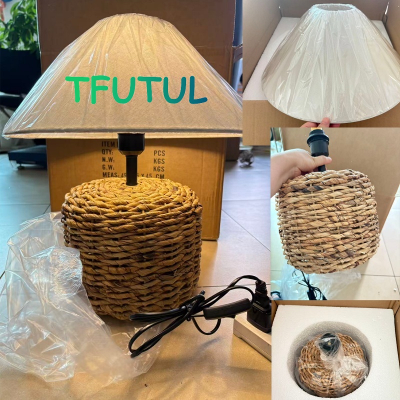 Feito à mão tecido e27 candeei - Desk Setup Vintage avaliação e preço