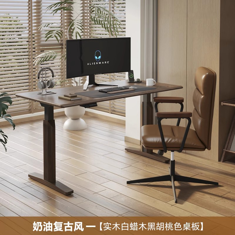 Mesa de mesa elétrica ajustáve - Desk Setup Oak avaliação e preço