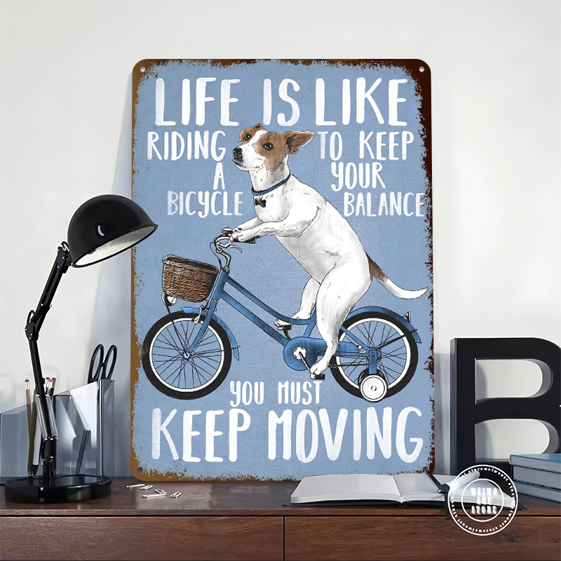 A Vida É Como Andar de Bicicle - Desk Setup Vintage avaliação e preço