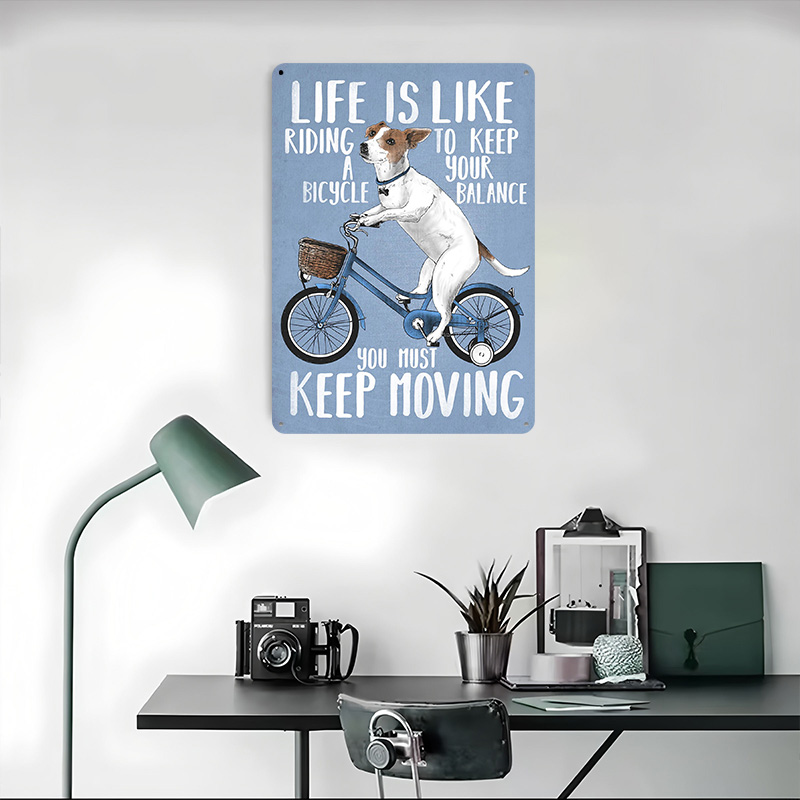 A Vida É Como Andar de Bicicle - Desk Setup Vintage avaliação e preço