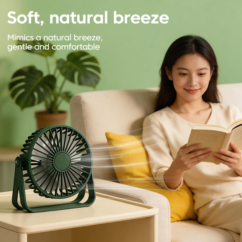 Mini ventilador de mesa com ca - Desk Setup Gear avaliação e preço