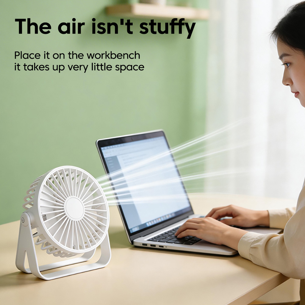 Mini ventilador de mesa com ca - Desk Setup Gear avaliação e preço