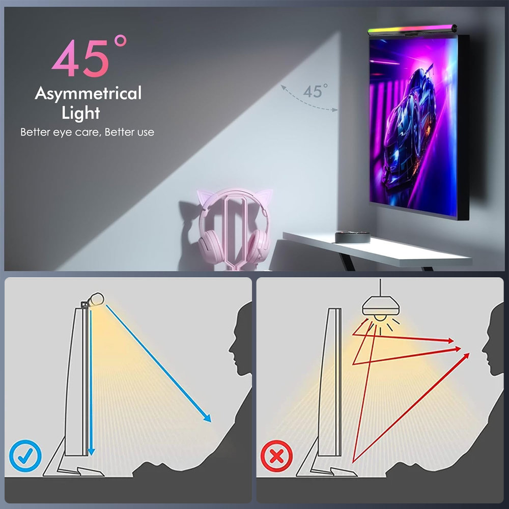 Luminária de Tela LED para Mon - Desk Setup Home avaliação e preço