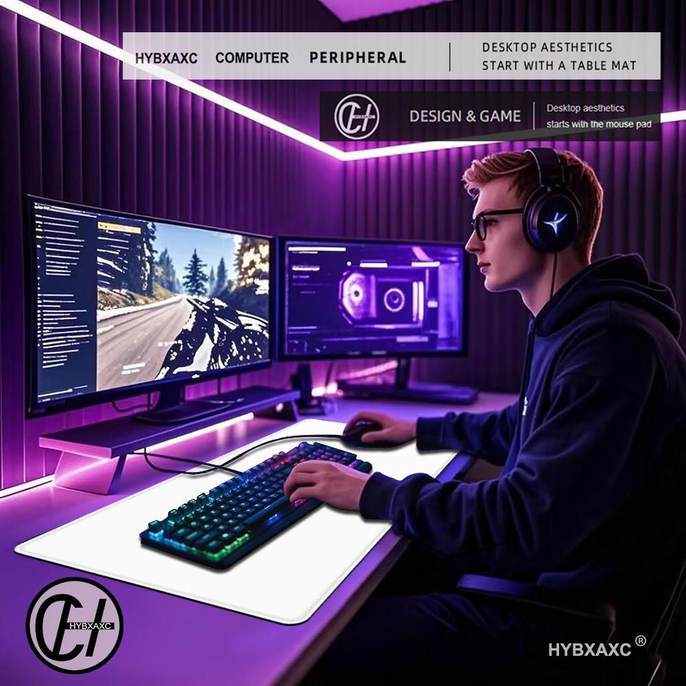 Tapete de rato para jogos, cor - Desk Setup With Keyboard Tray avaliação e preço