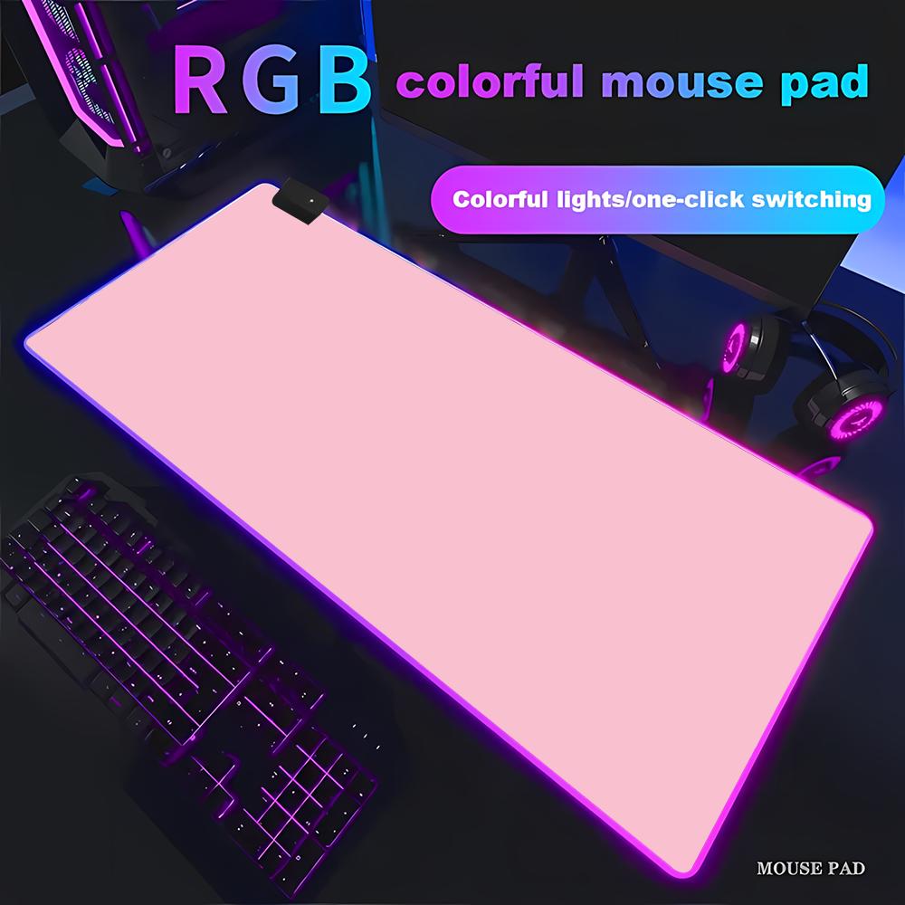 Mouse Pad Gamer RGB HD de Cor  - Desk Setup With Keyboard Tray avaliação e preço