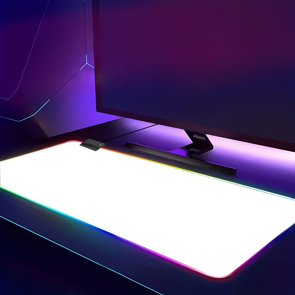 Mouse Pad Gamer RGB HD de Cor  - Desk Setup With Keyboard Tray avaliação e preço