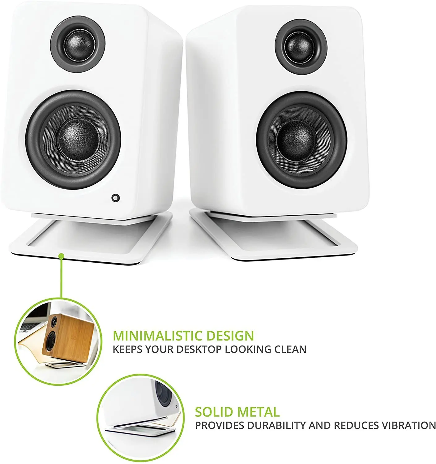 2 peças de suporte de alto-fal - Desk Setup With Speakers avaliação e preço