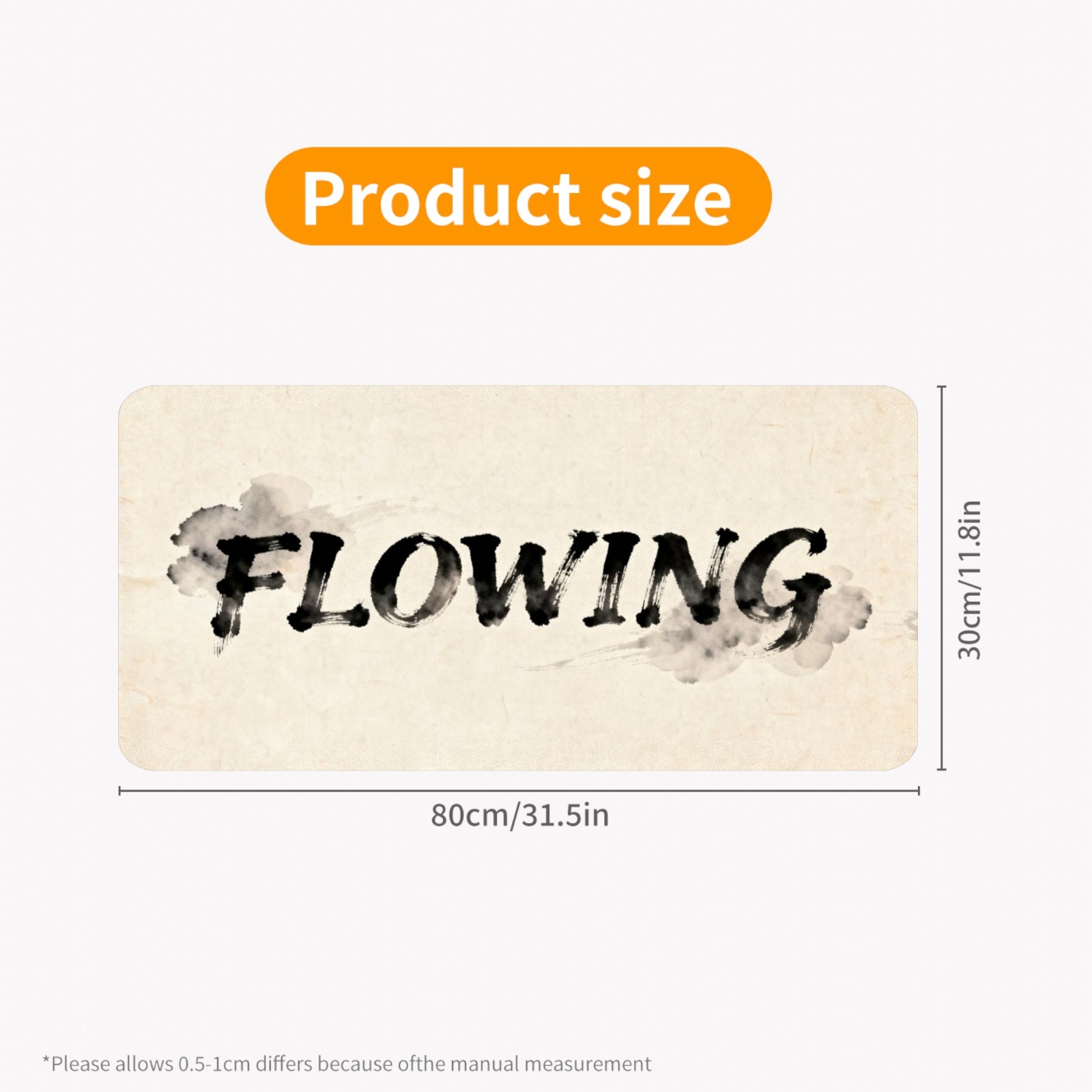 Mouse Pad Gamer Black Ink Clou - Rubber Mat Desk avaliação e preço