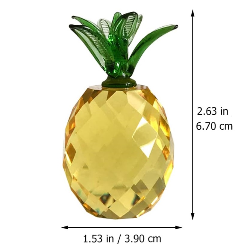 Peso de papel de frutas de cri - Desk Setup Plants avaliação e preço