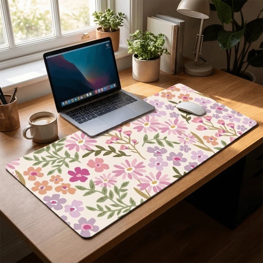 Tapete de Mesa Grande Floral R - Rubber Mat Desk avaliação e preço