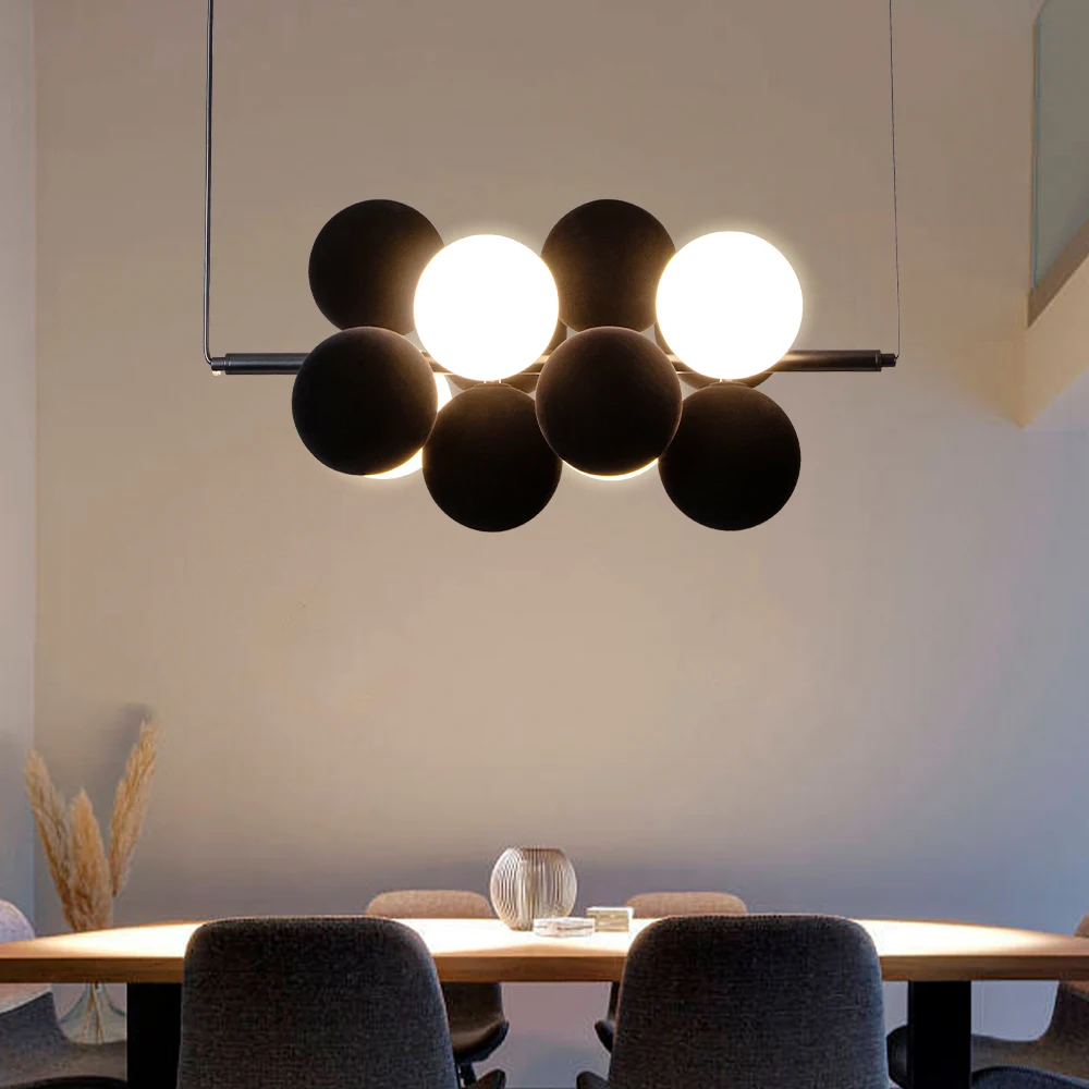 Pós-moderno arte led lustre bo - Desk Setup White avaliação e preço