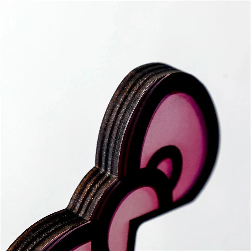 Kawaii rosa acrílico arco moni - Desk Setup Office avaliação e preço