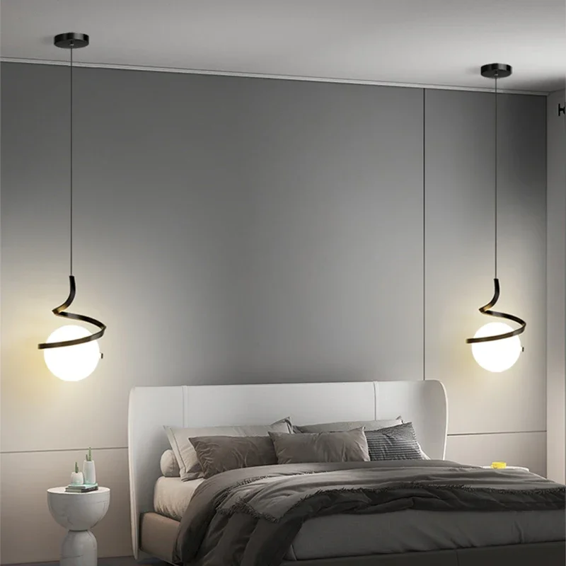 Nordic LED Pendant Light, Hang - Desk Setup White avaliação e preço