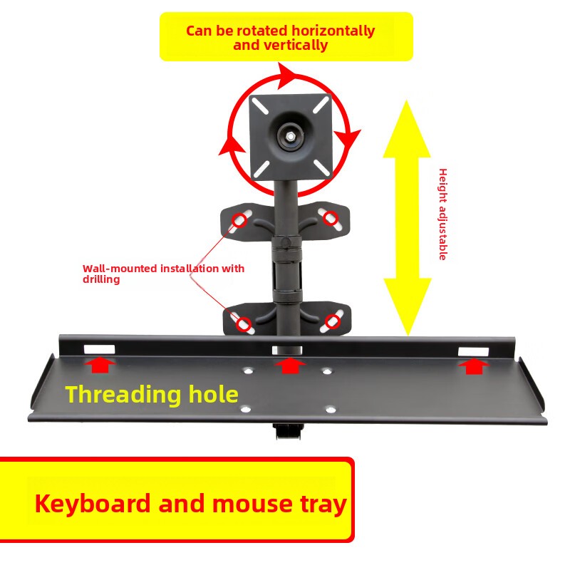 Suporte de Teclado de Parede A - Desk Setup With Keyboard Tray avaliação e preço