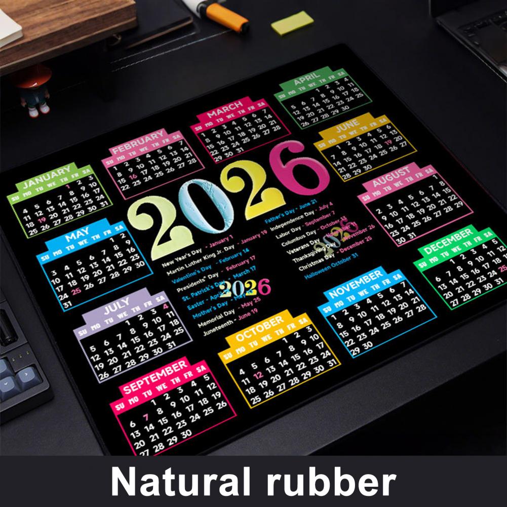 2026 calendário mouse pad à pr - Rubber Mat Desk avaliação e preço
