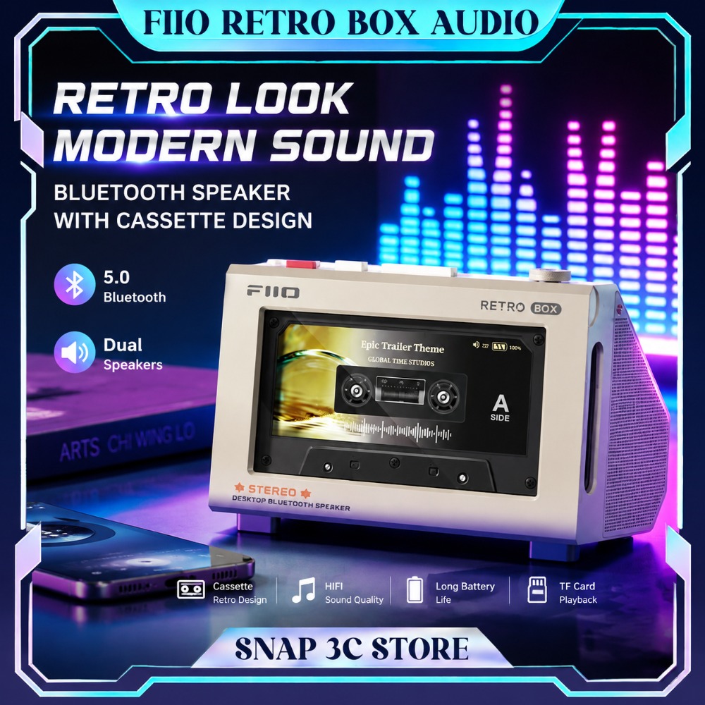 Caixa de Som Bluetooth Estéreo - Desk Setup With Speakers avaliação e preço