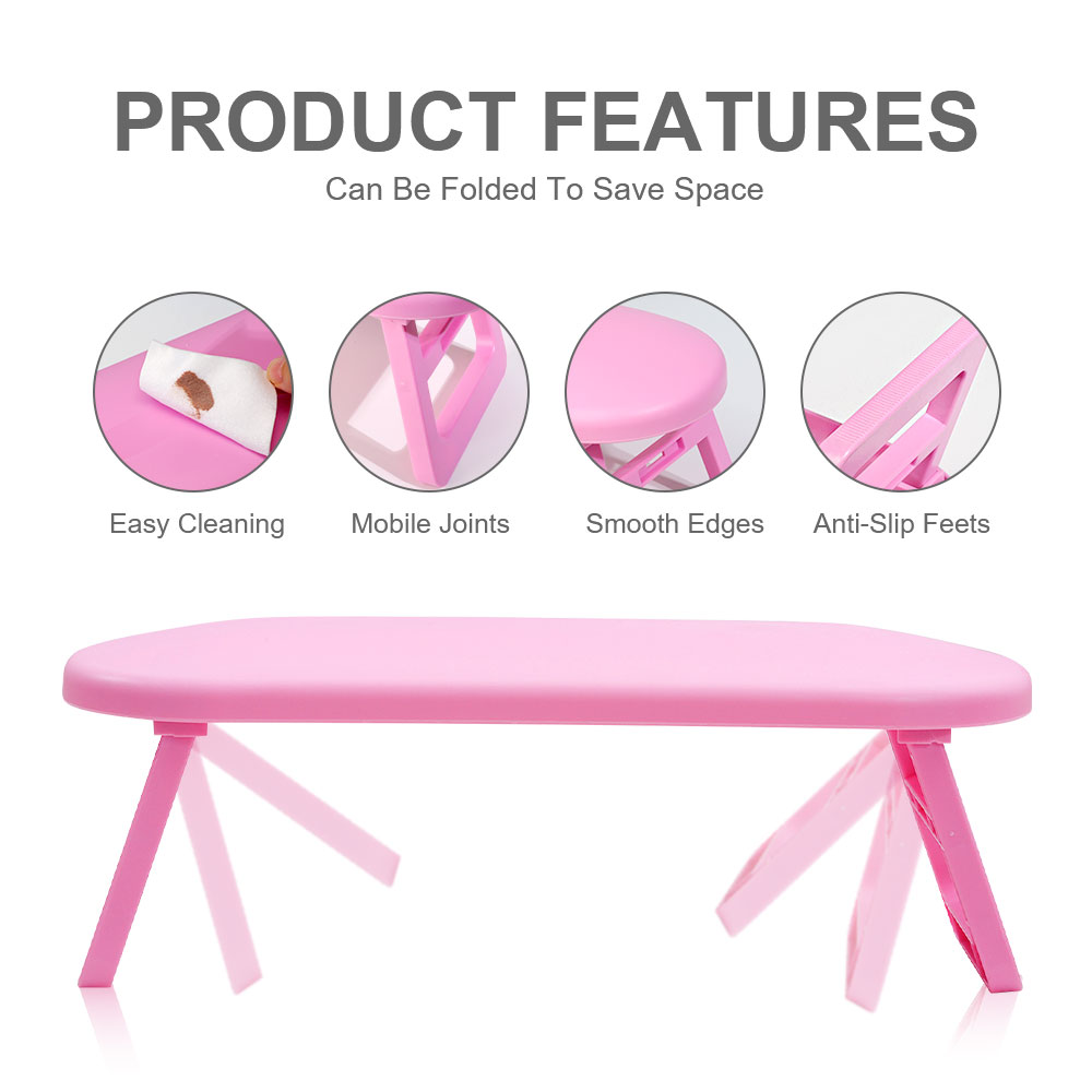 Rosa/branco design portátil ar - Desk Setup White avaliação e preço