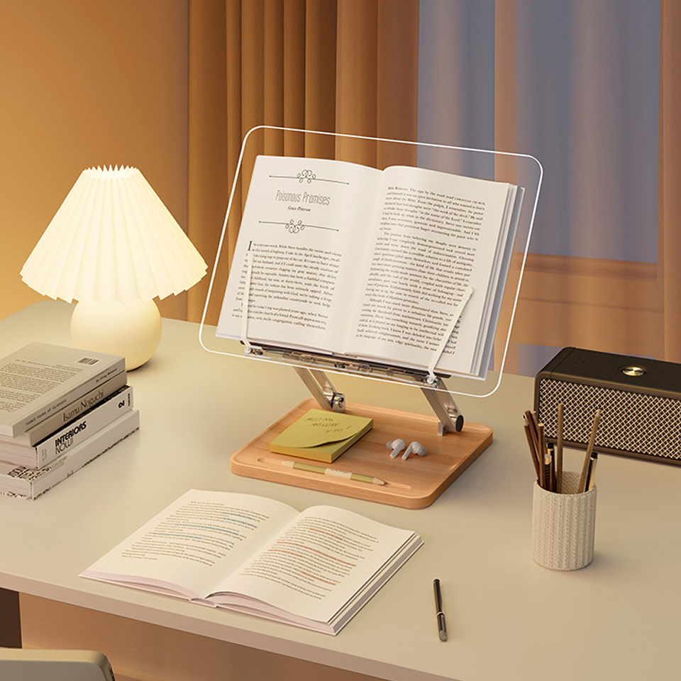 Suporte de Leitura de Madeira  - Desk Setup Pink avaliação e preço