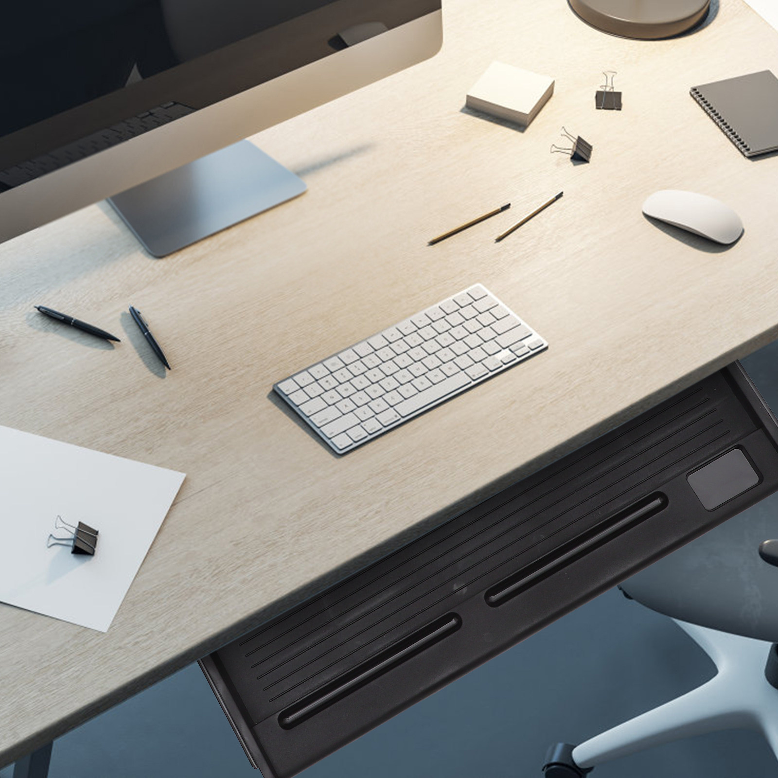 1 Conjunto de Bandeja Deslizan - Desk Setup Office avaliação e preço