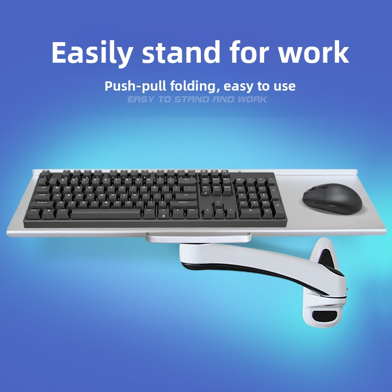 Suporte de Teclado Industrial  - Desk Setup With Keyboard Tray avaliação e preço