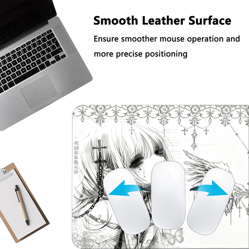 Mousepad de Couro Preto e Bran - Desk Setup White avaliação e preço