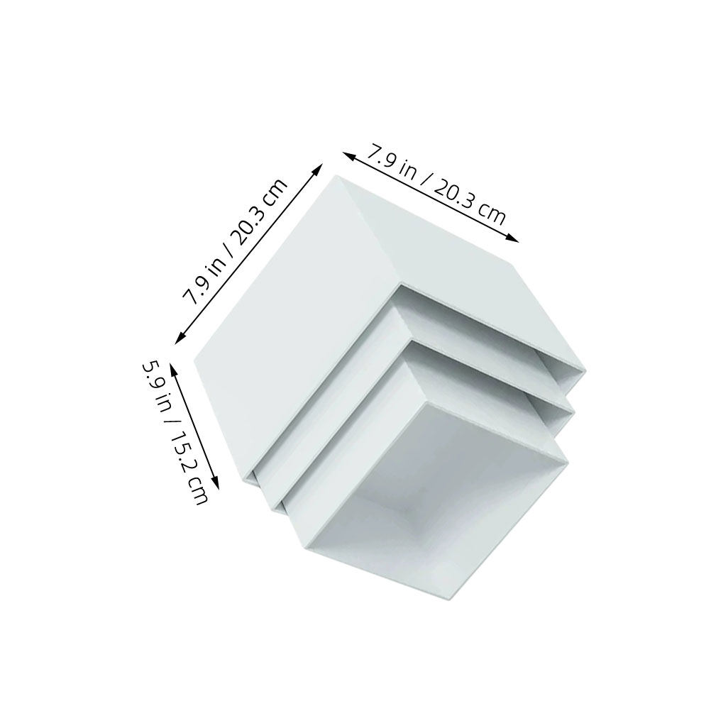 6 Peças Suportes de Exibição e - Desk Setup White avaliação e preço