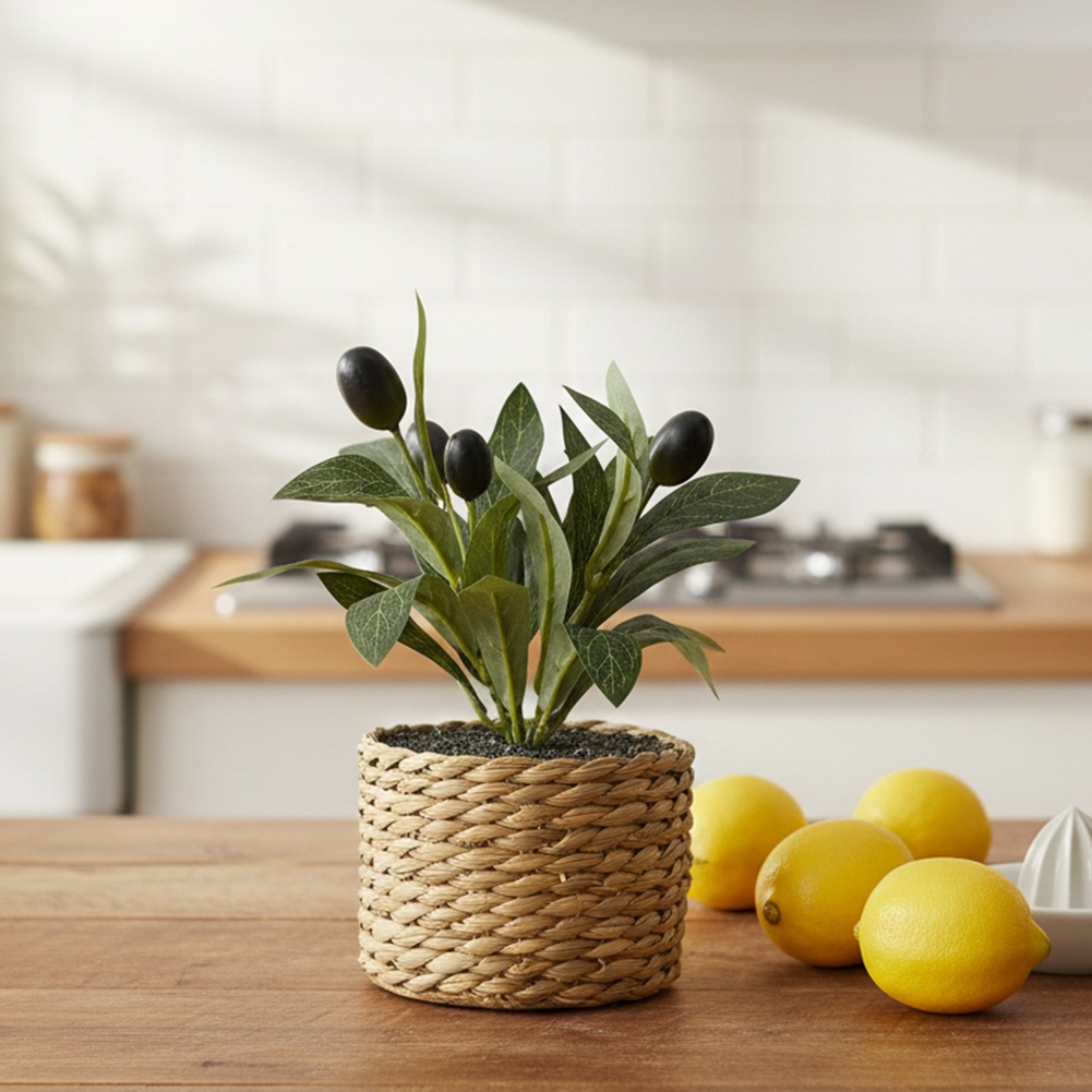 Plantas Artificiais, Oliveira  - Desk Setup Plants avaliação e preço