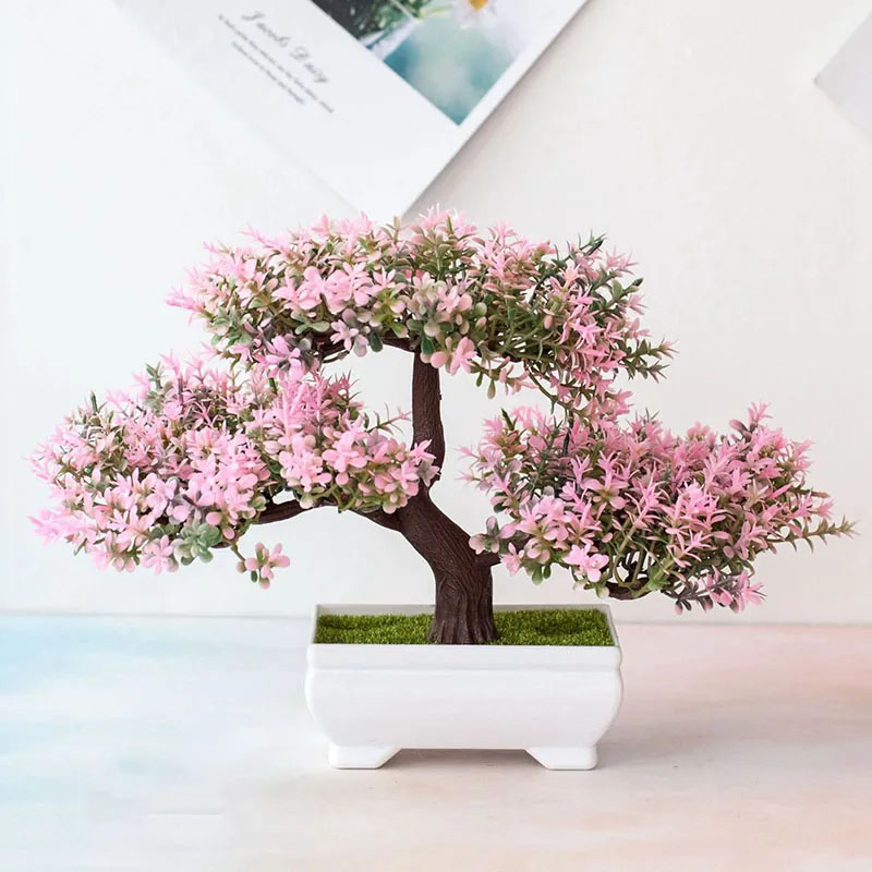 Plantas artificiais bonsai pla - Desk Setup Plants avaliação e preço