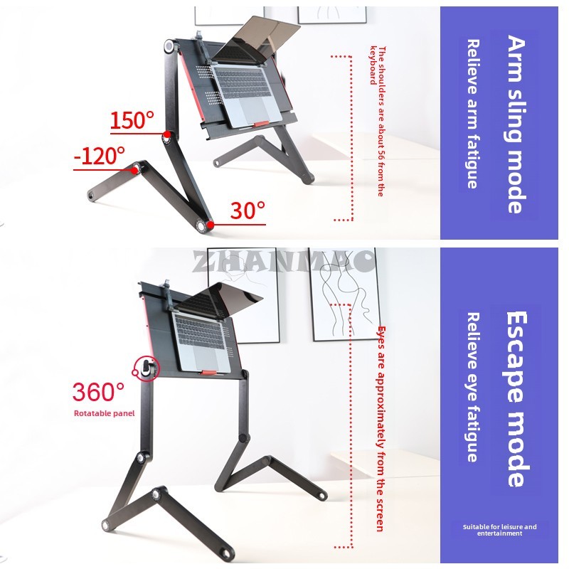 Deitado plano na cama, mesa pa - Desk Setup Pc avaliação e preço