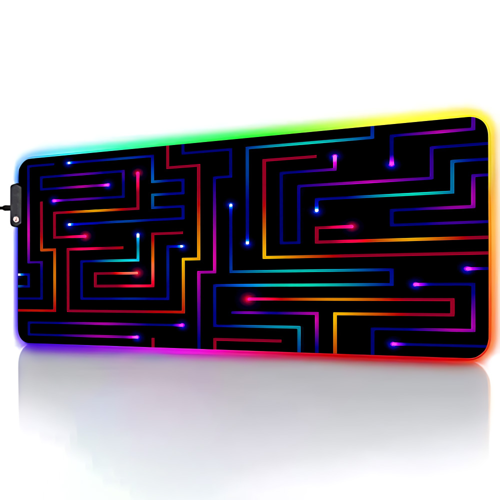 Mouse Pad XXL 900x400 Neon Cir - Desk Setup Gaming Pc avaliação e preço